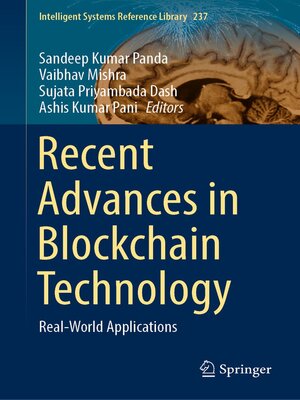 cover image of Recent Advances in Blockchain Technology